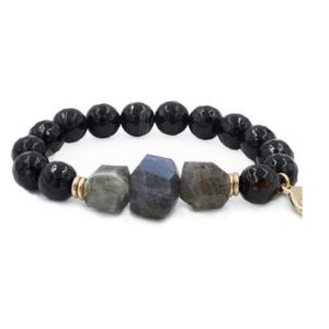 NEW! Kinsley Armelle Mineral Collec. Coal bracelet